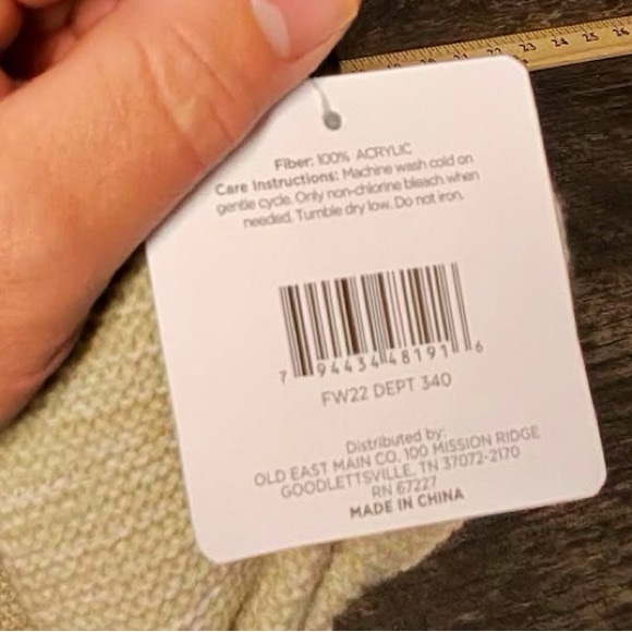 Cream Marled Knit Womens Headband Ear Warmer - Picture 4 of 5